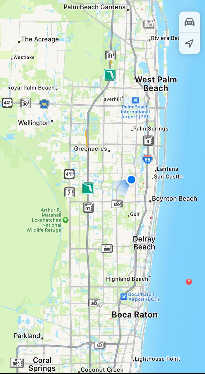 JSB in Florida map